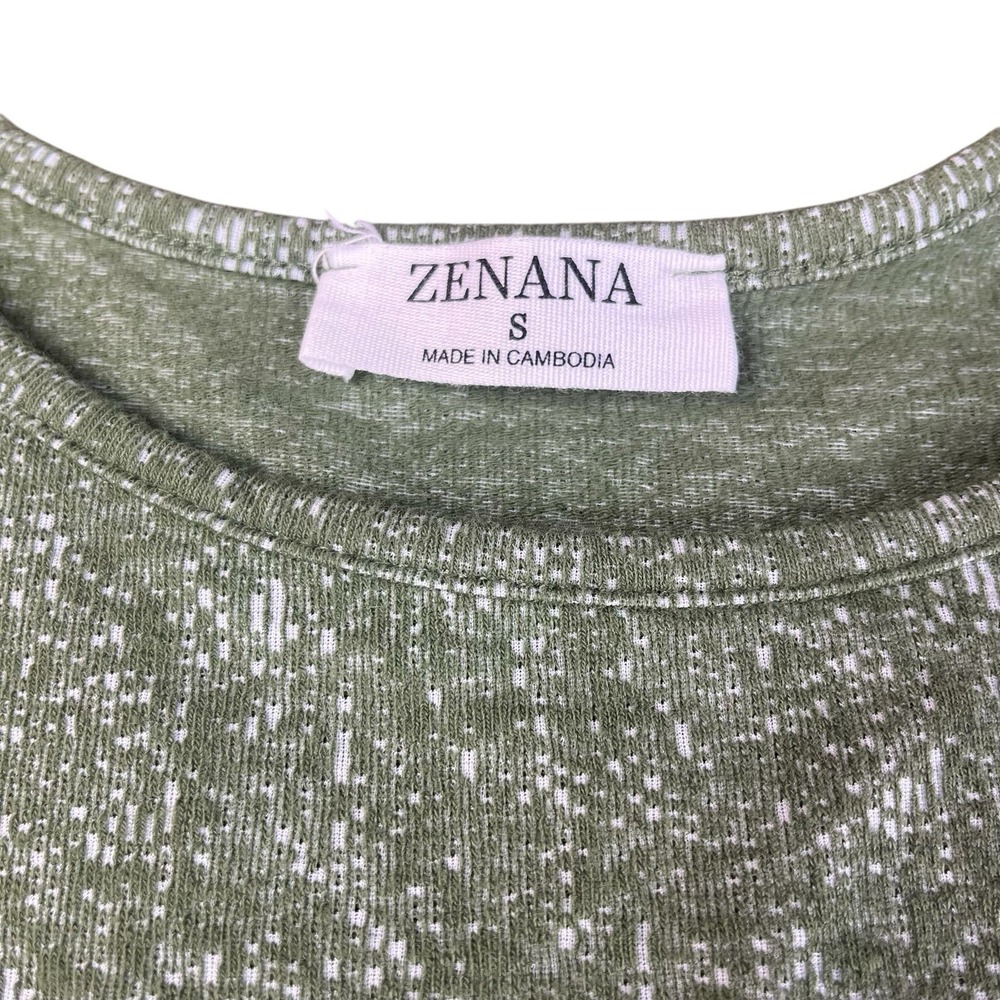 Zenana Cotton/Poly Overalls Shorts Pockets Casual Summer Outfit Green Size Small - Picture 4 of 6